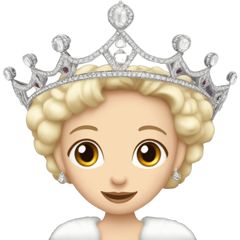 queen mary style tiara  emoji