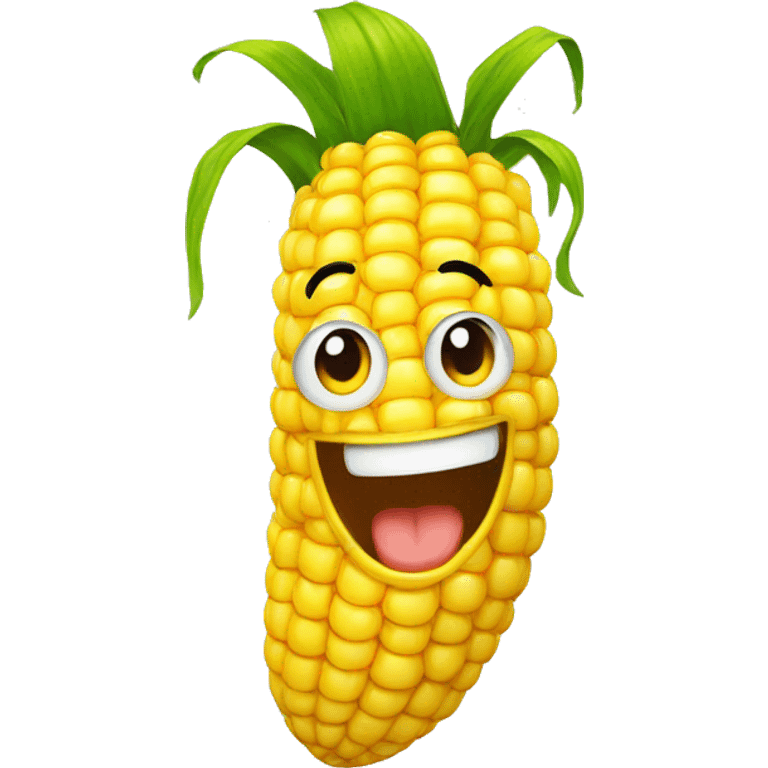 laughing corn emoji