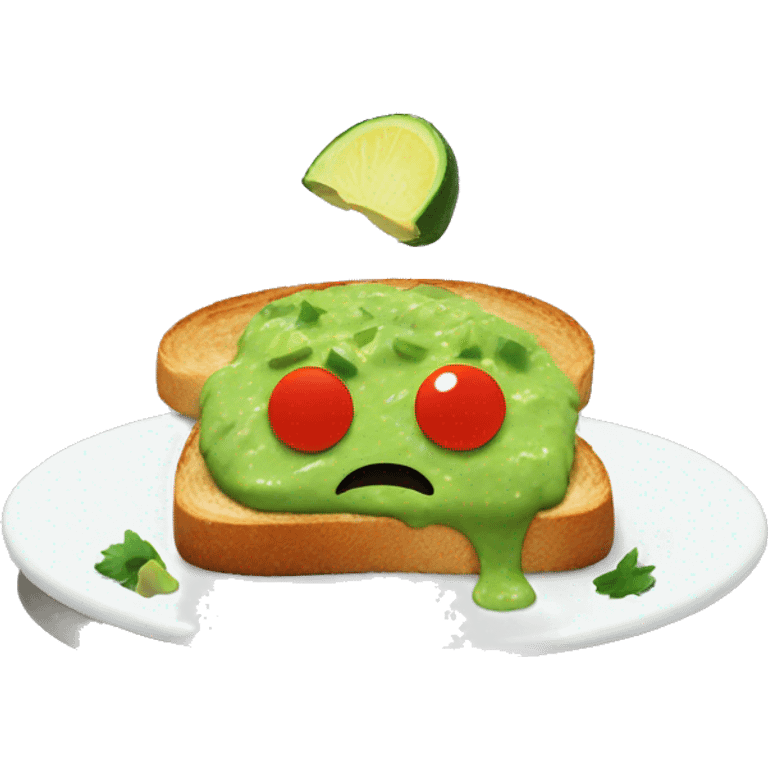 Guacamole on toast emoji