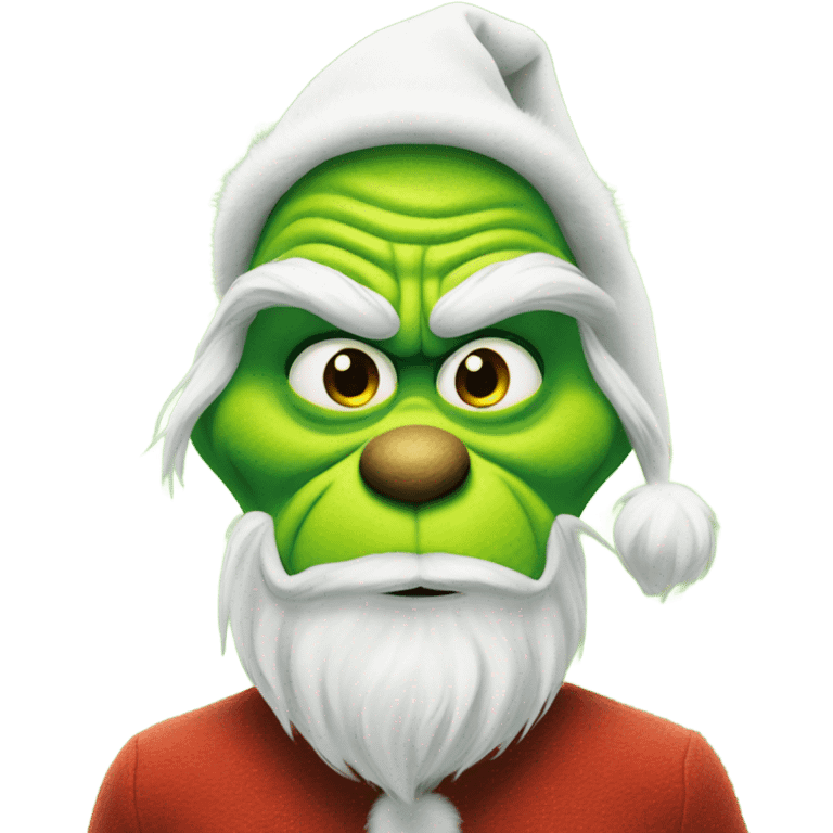 grinch with mustache emoji