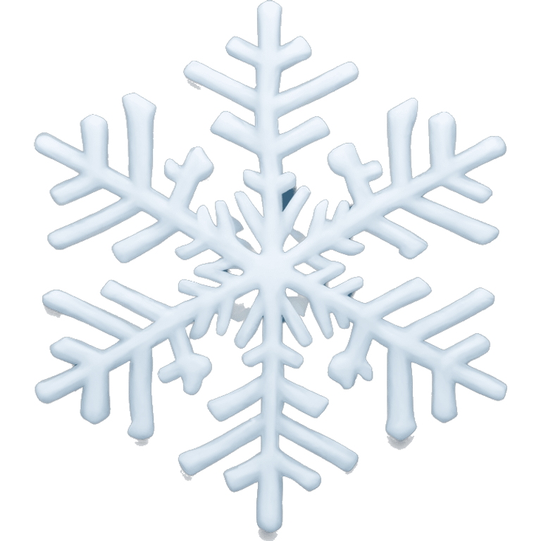 intricate snowflake emoji