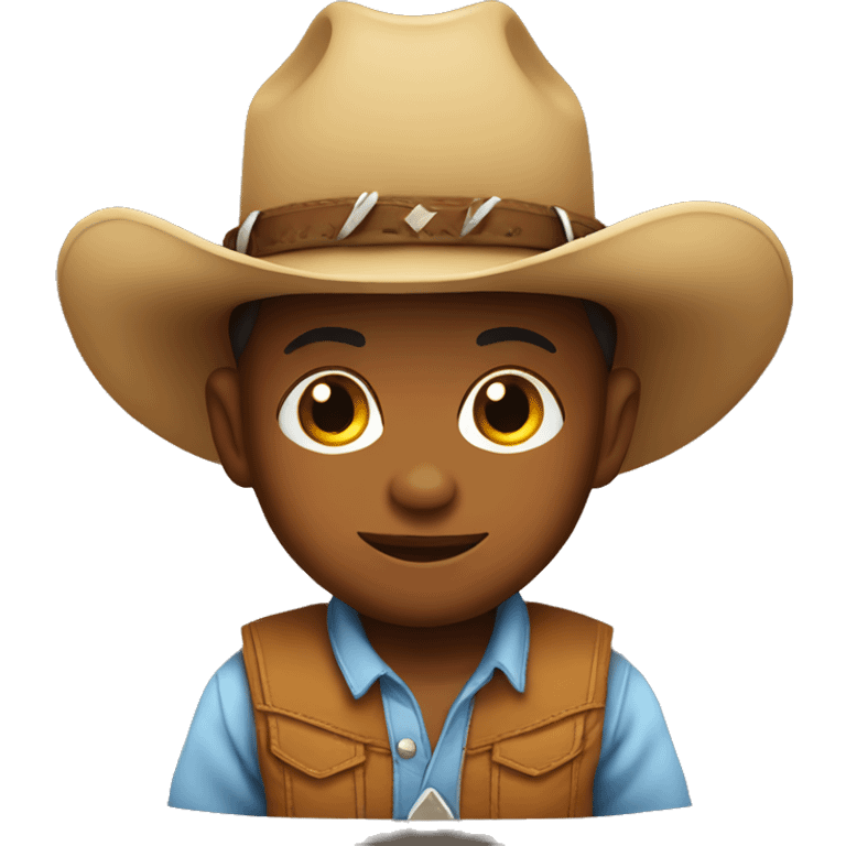 Baby wearing cowboy hat emoji