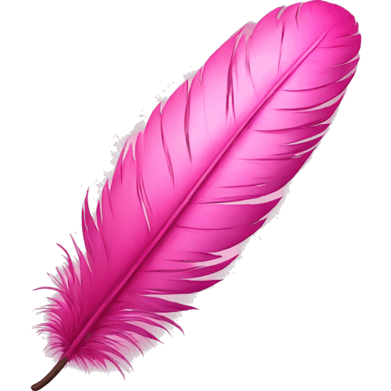 Pink feather emoji