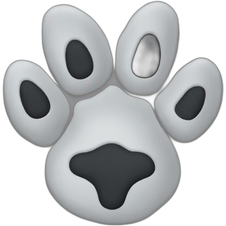 Wolf paw emoji