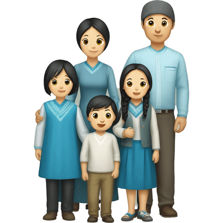 Kazakh family emoji