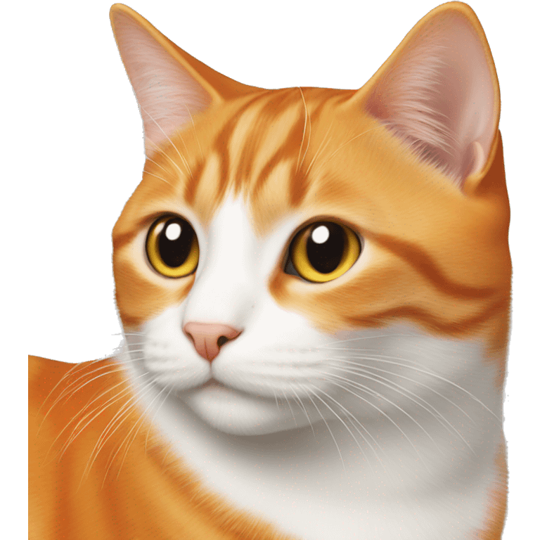 orange and white cat emoji