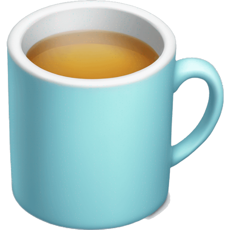 Light blue cup of tea  emoji