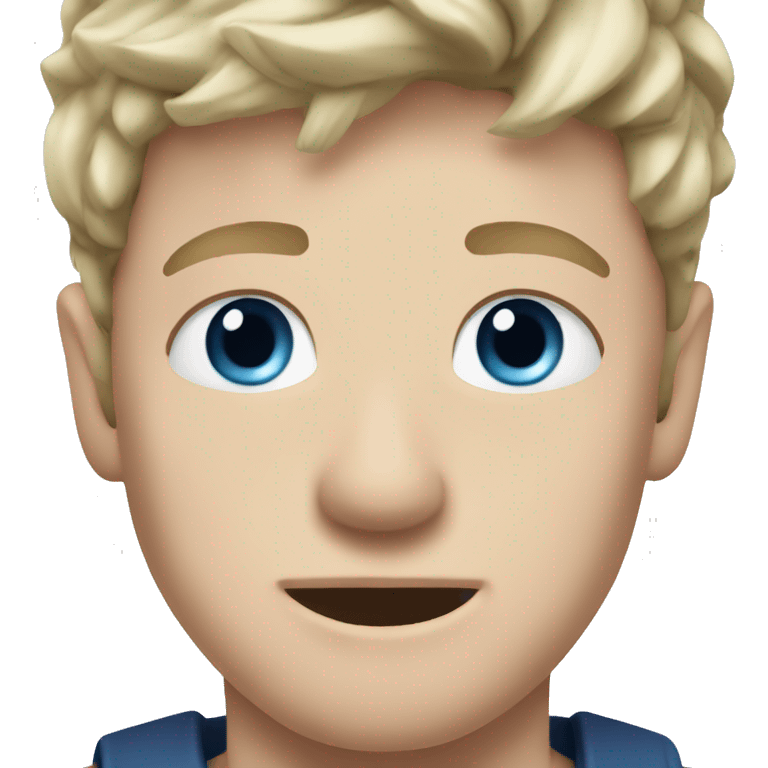 Niall Horan with blue eyes  emoji