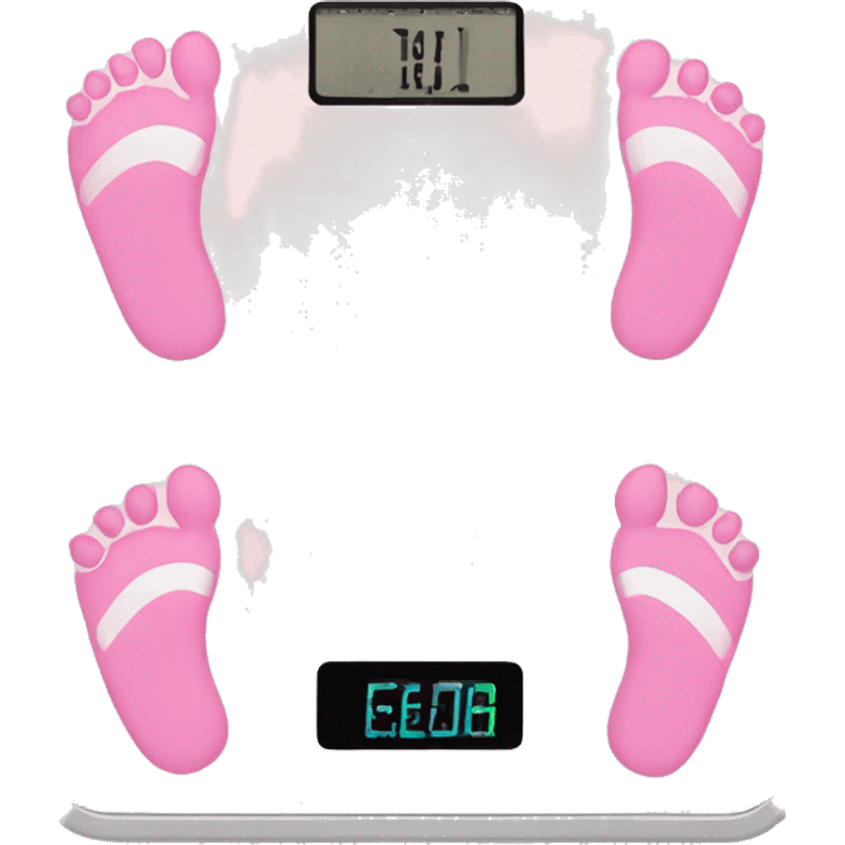 Light Pink body weight scale  emoji