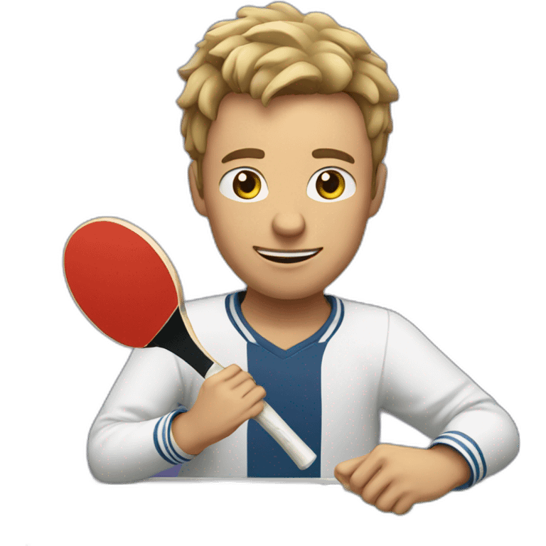 Man playing table tennis emoji