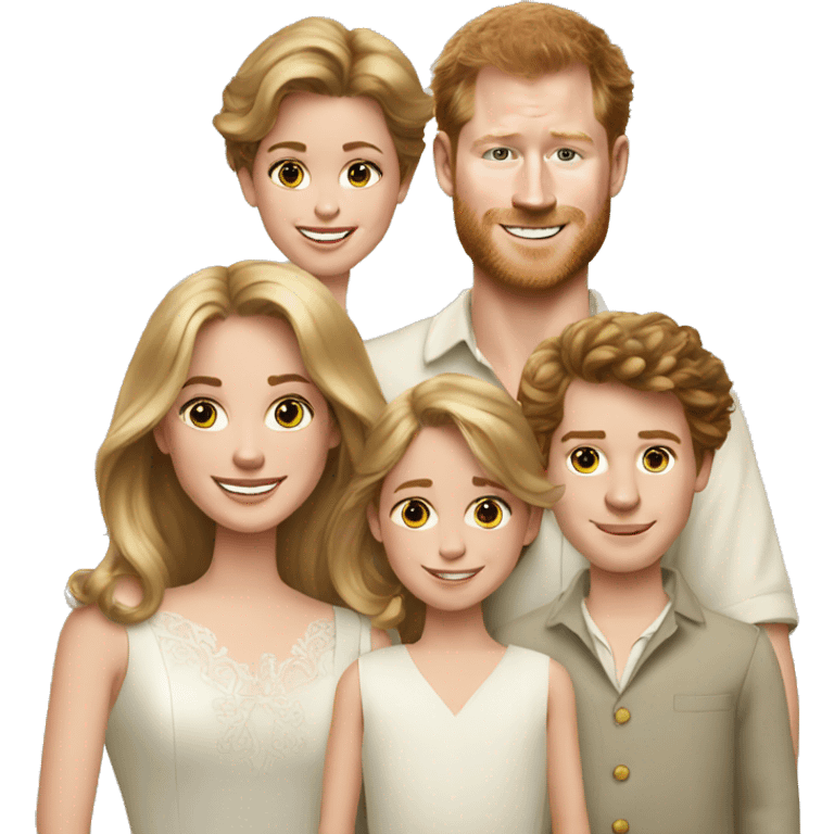 Prince Harry and his family emoji