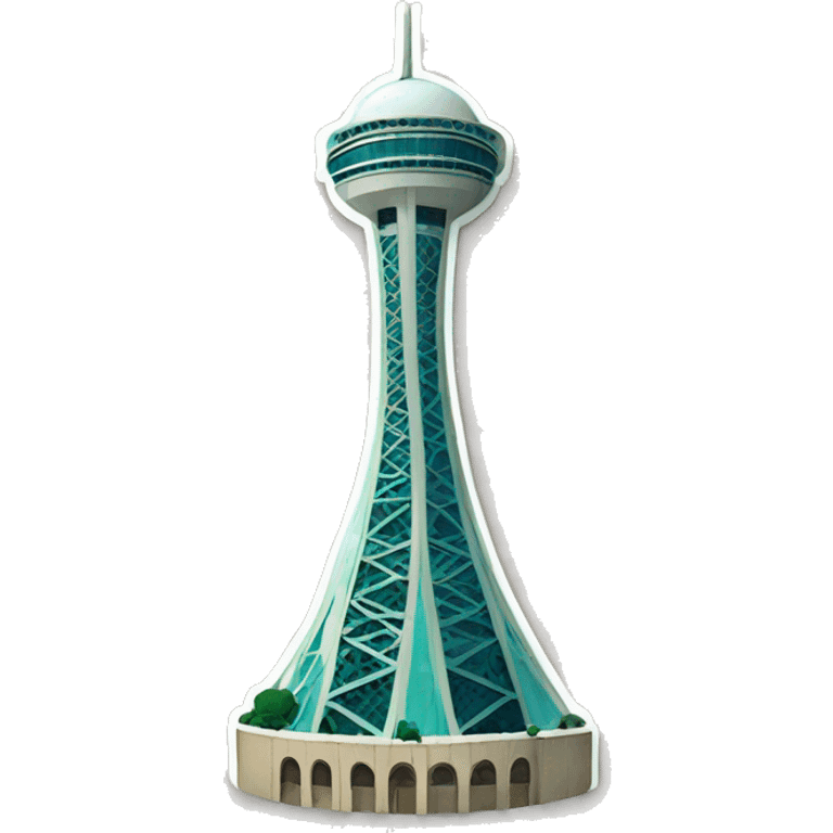 Milad tower in Iran  emoji