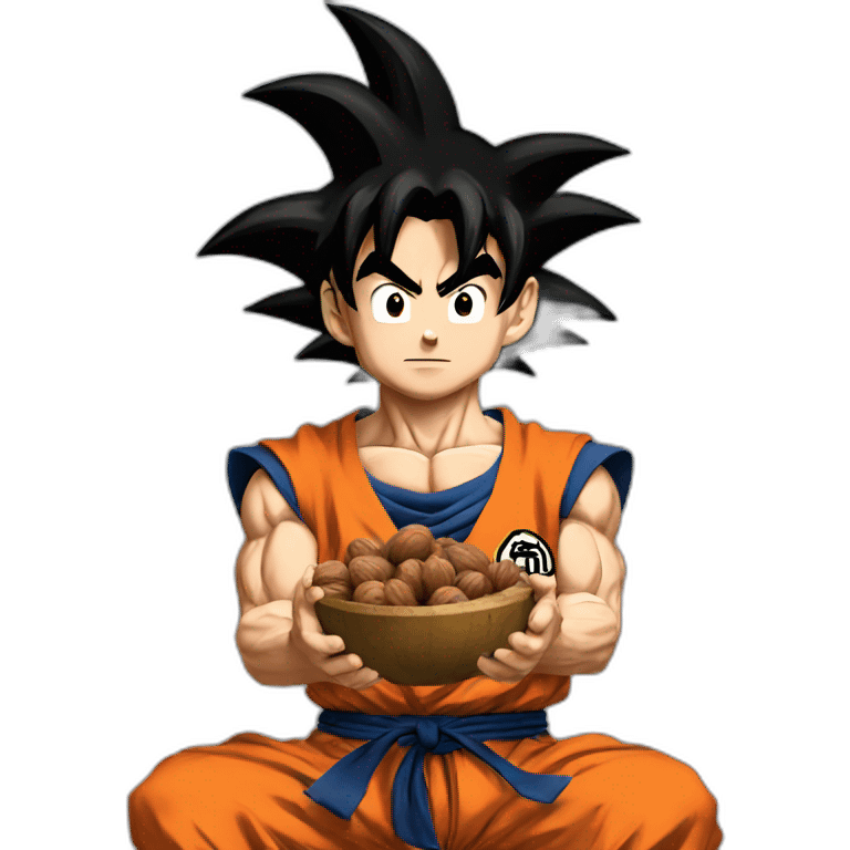 goku holding nuts emoji