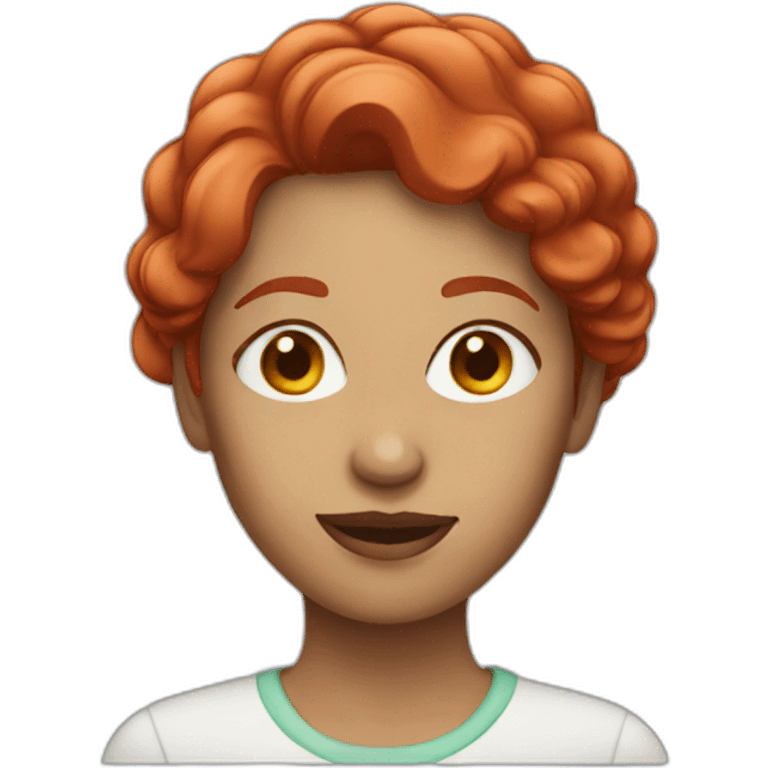 woman with red hair emoji