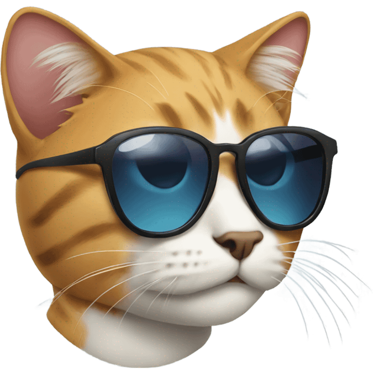 Cat with sunglasses emoji