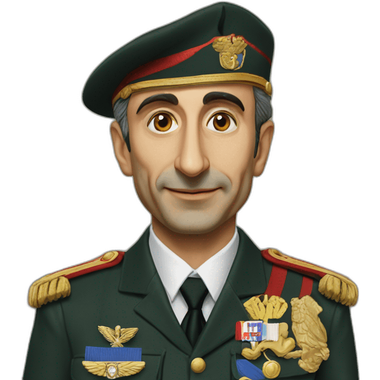 ÉRIC ZEMMOUR president français militaire médaille emoji