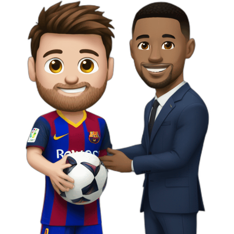 Messi qui tombe amoureux de ronaldo emoji