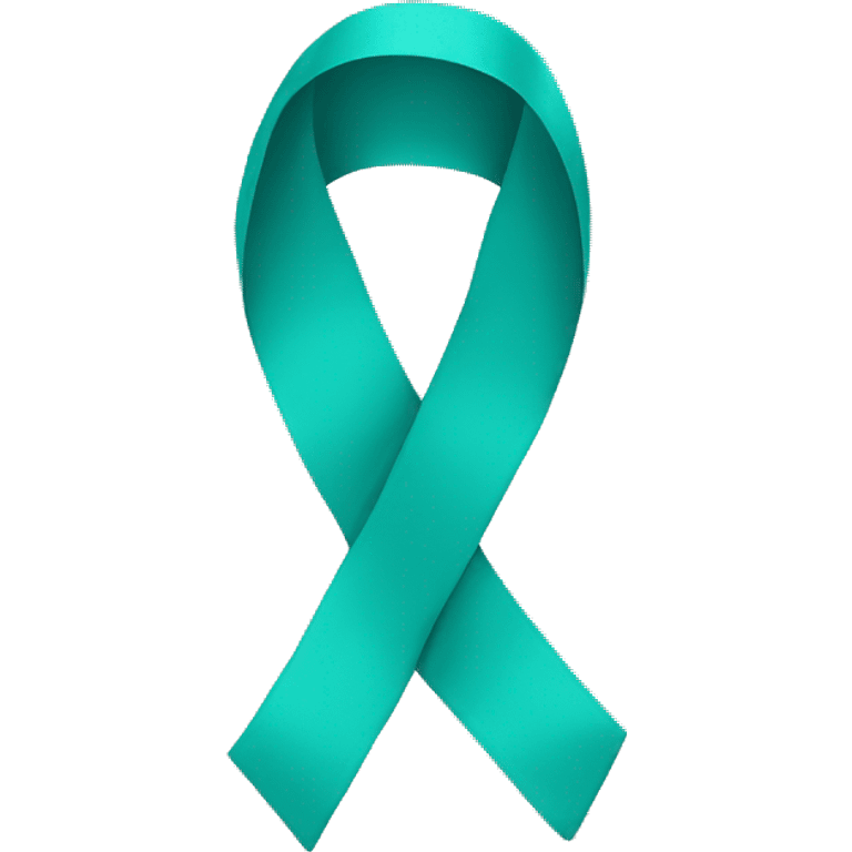 Teal ribbon emoji