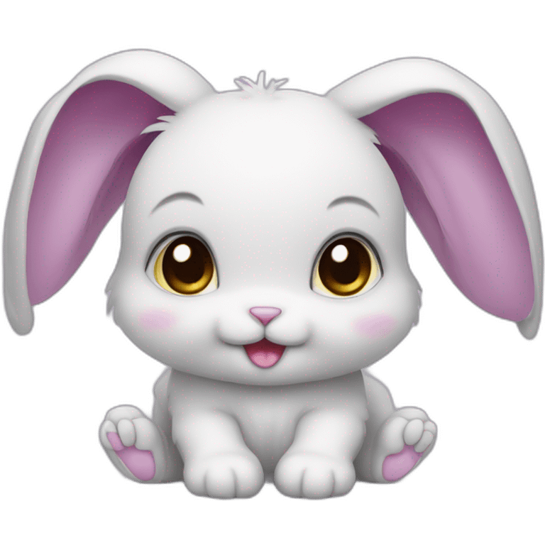 voilet color baby rabbit emoji