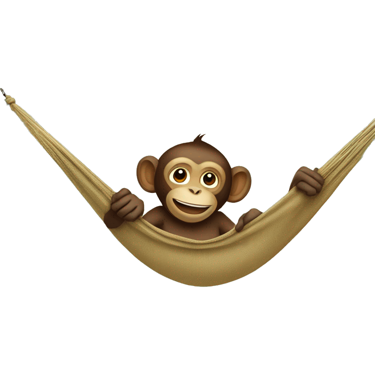 monkey on a hammock emoji