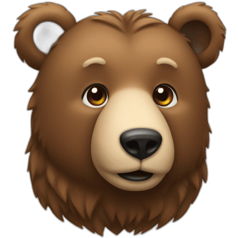 One bear on a bear emoji