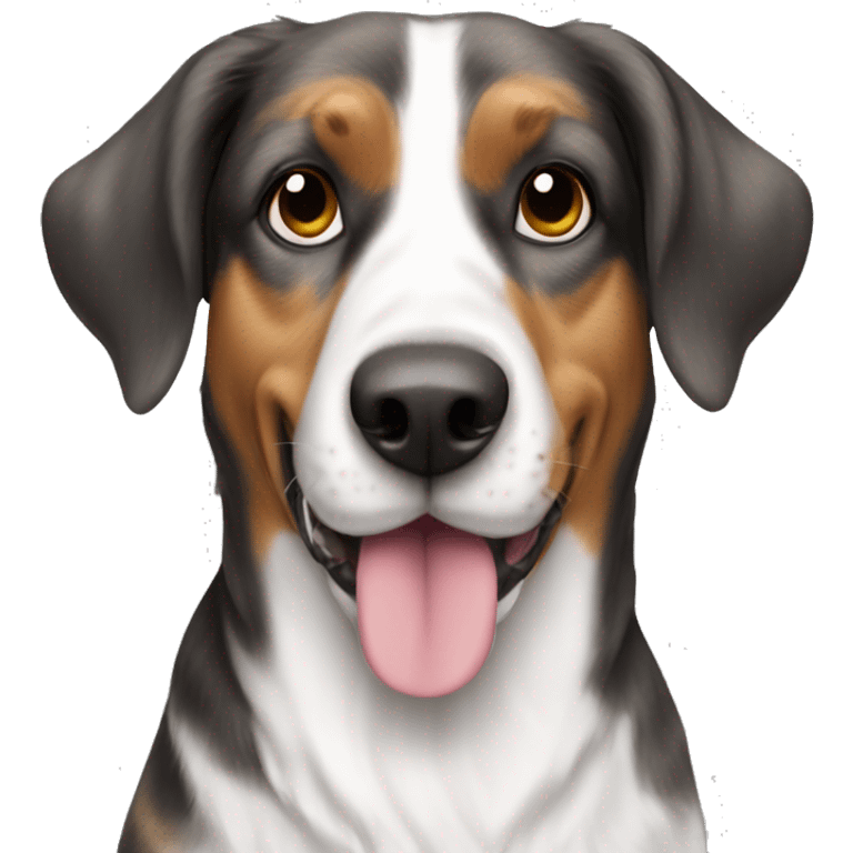 Beagle dog Australian Shepard brindle coloring  emoji