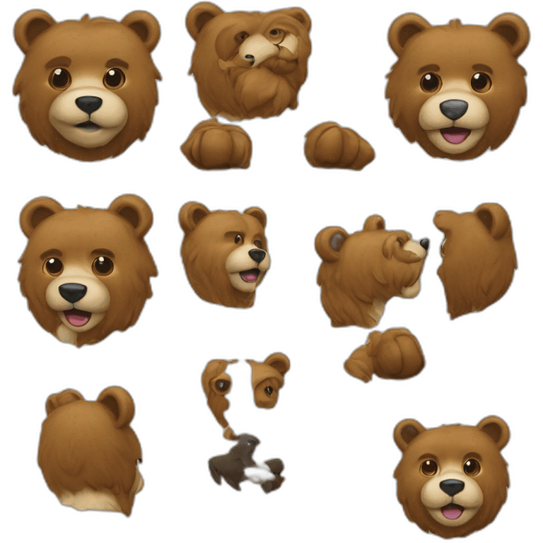 Welsh a bruin met bles emoji