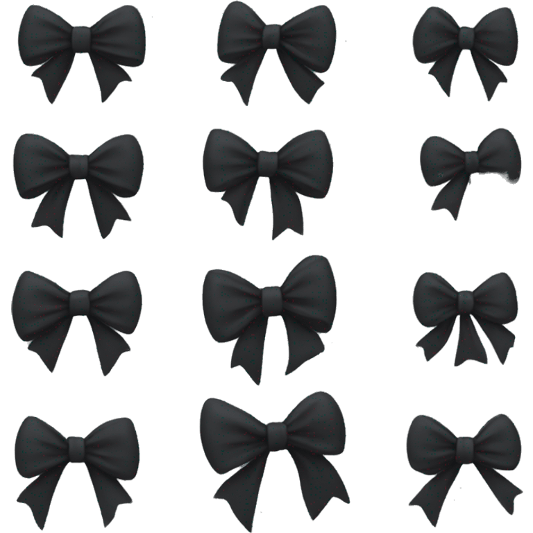 black bow emoji