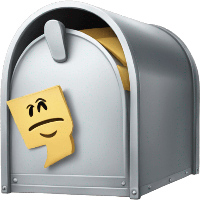 mailbox with feet emoji