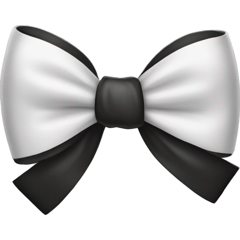 Black and white bow  emoji