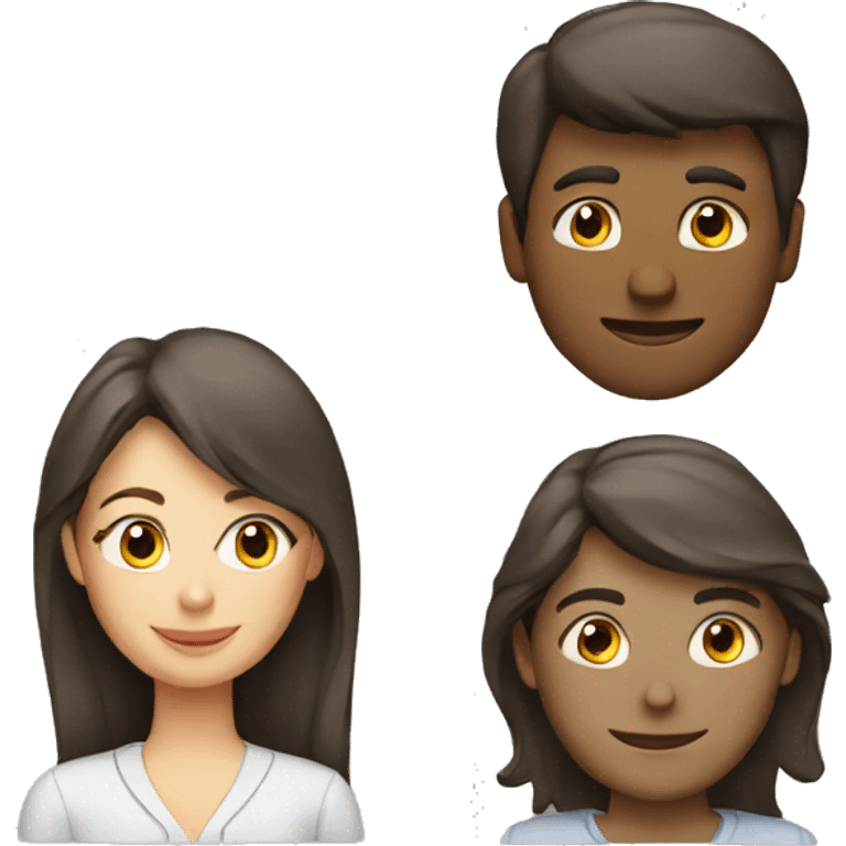 two employees, one woman and one man emoji