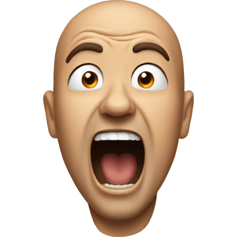 a man screaming emoji