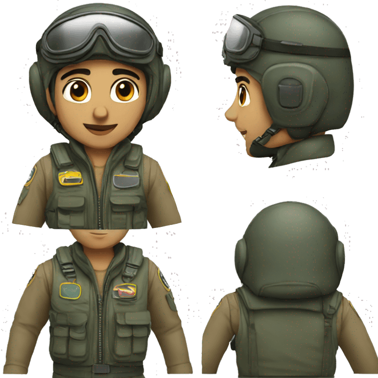 arab pilot emoji