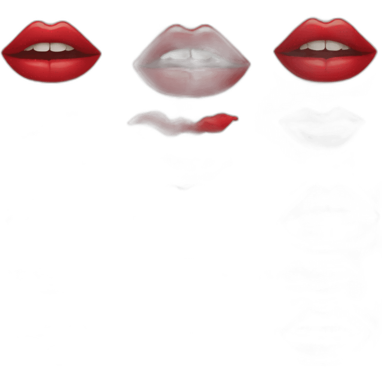 red lipstick emoji