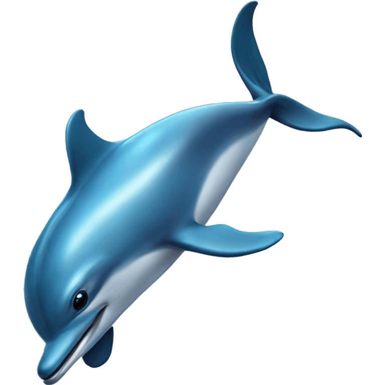 Dolphin dancing in the ocean emoji