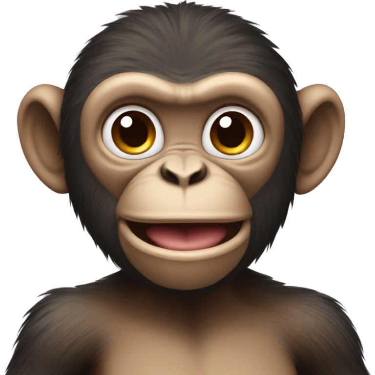 Monkey having fun emoji