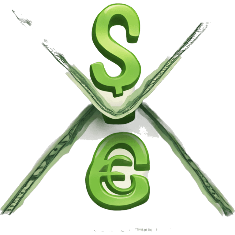 CM letter logo with money emoji