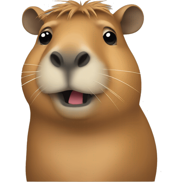 capybara is doing coding emoji