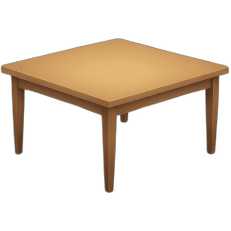 Une table emoji