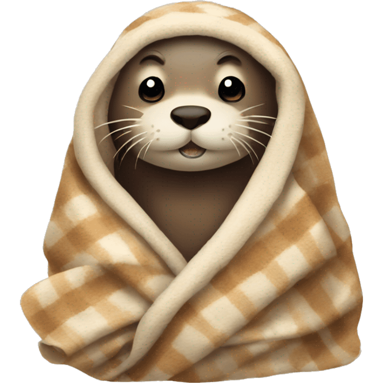 otter in blanket emoji