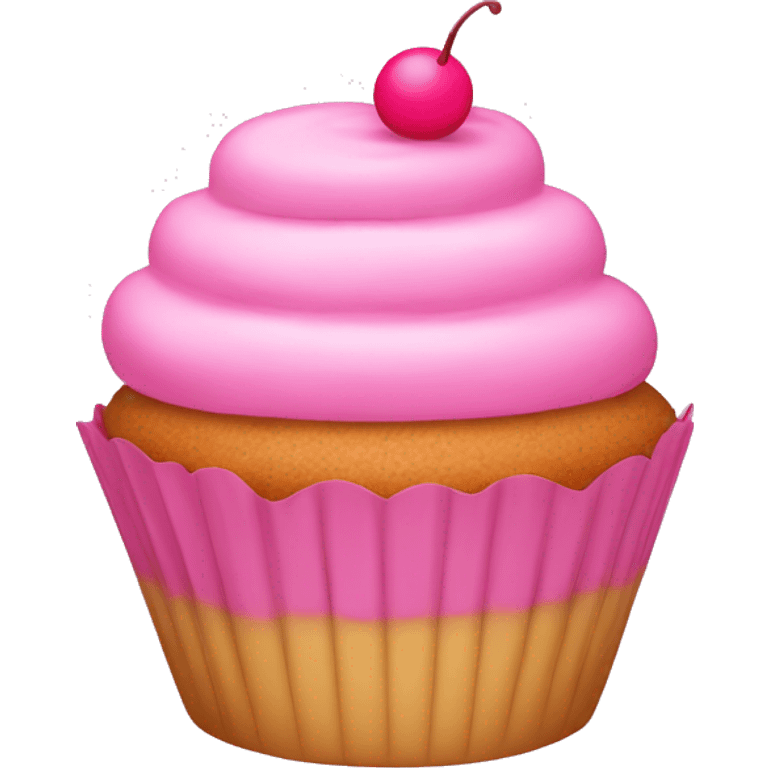 pink cupcake emoji