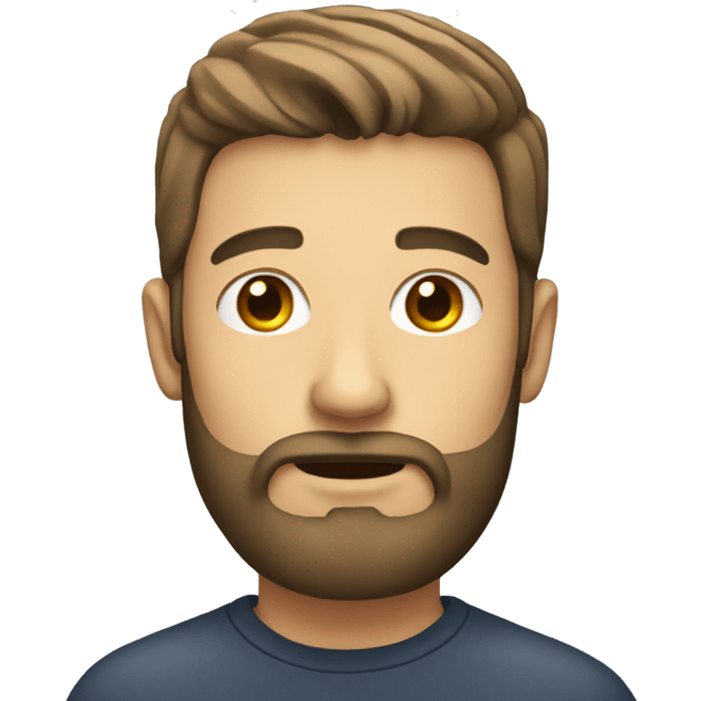 male portrait with beard emoji