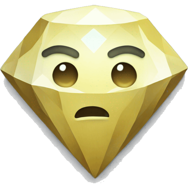 Diamond pixel emoji