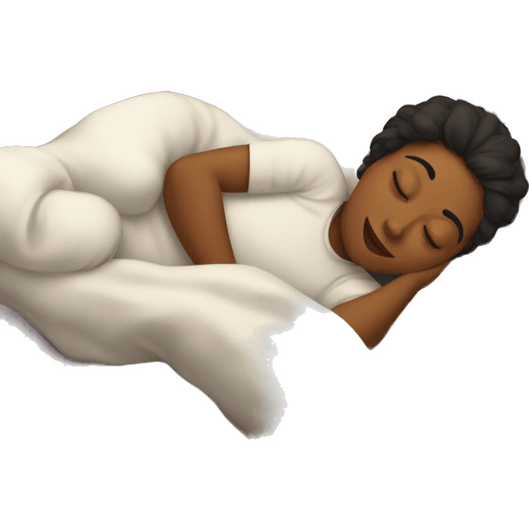 Sleeping in bed with cats emoji