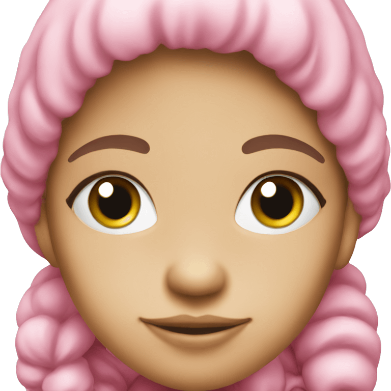 Santa Claus girl pink emoji