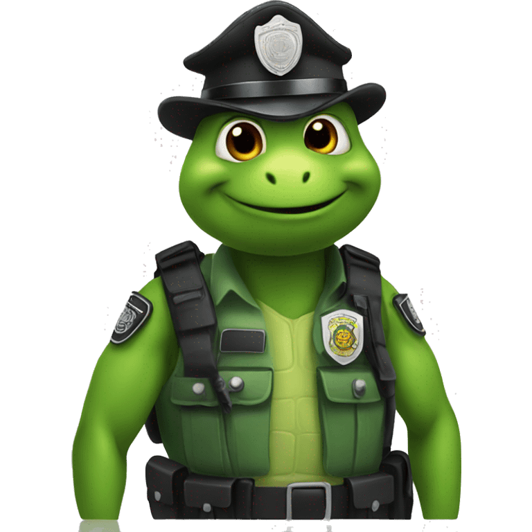 turtle policeman emoji