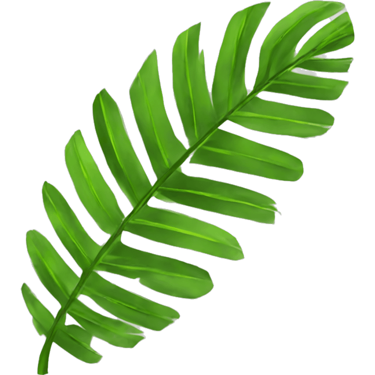 Palm tree leaf emoji