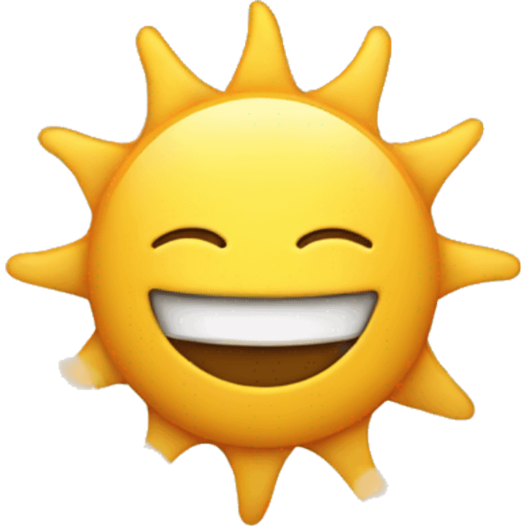 Sun between the clouds  emoji