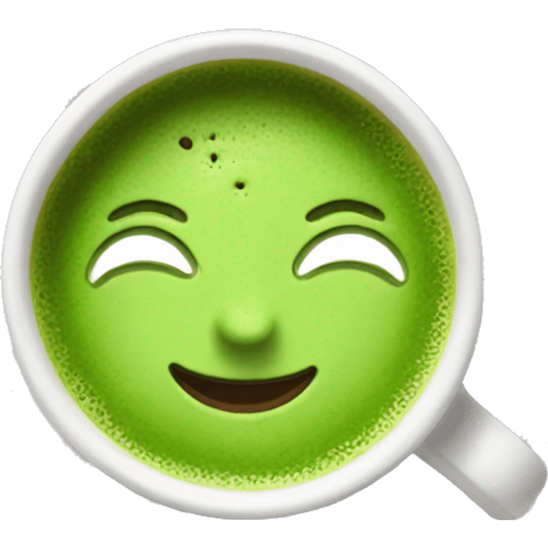 Matcha coffee emoji