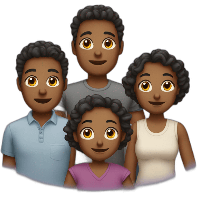 Family six members emoji